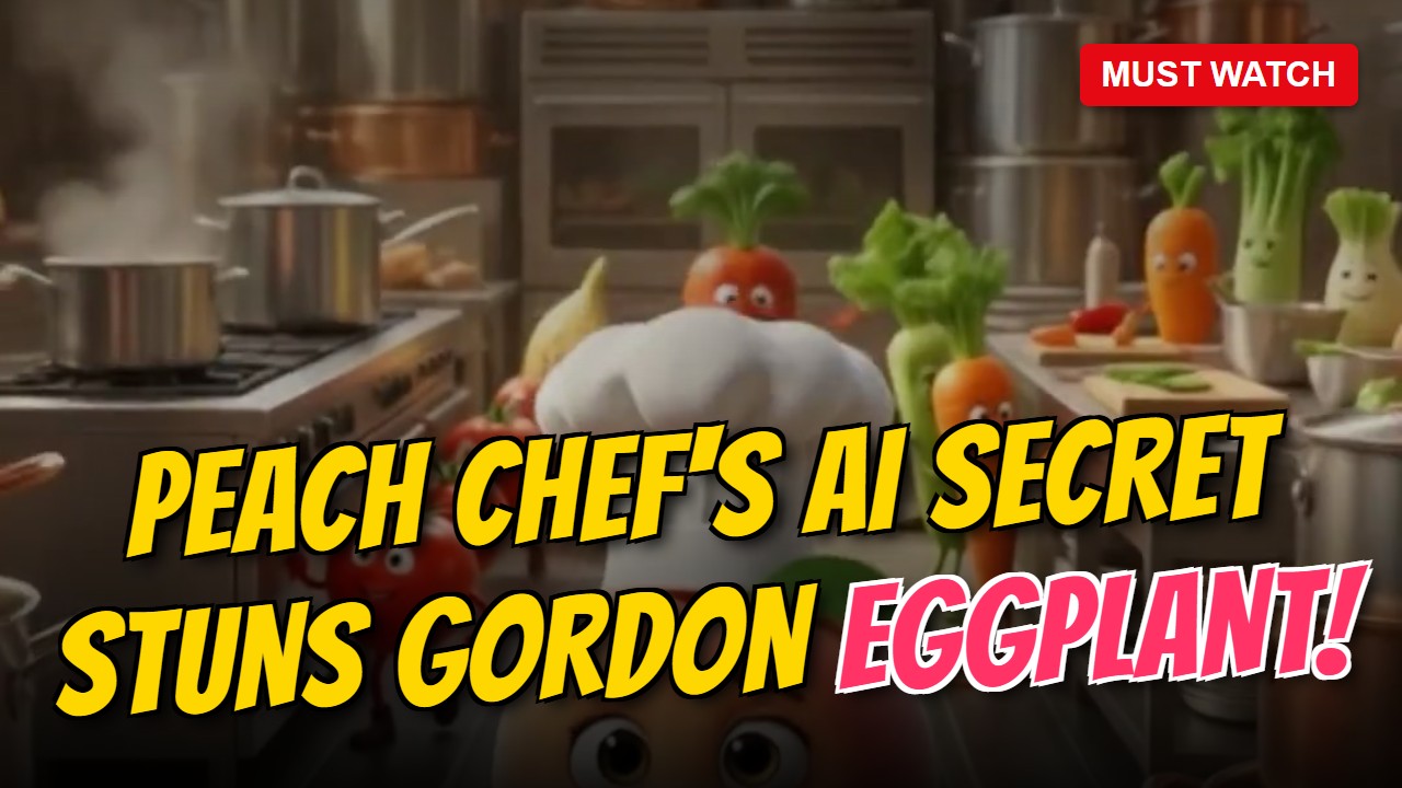 Peach Chef's AI Secret Stuns Gordon Eggplant!