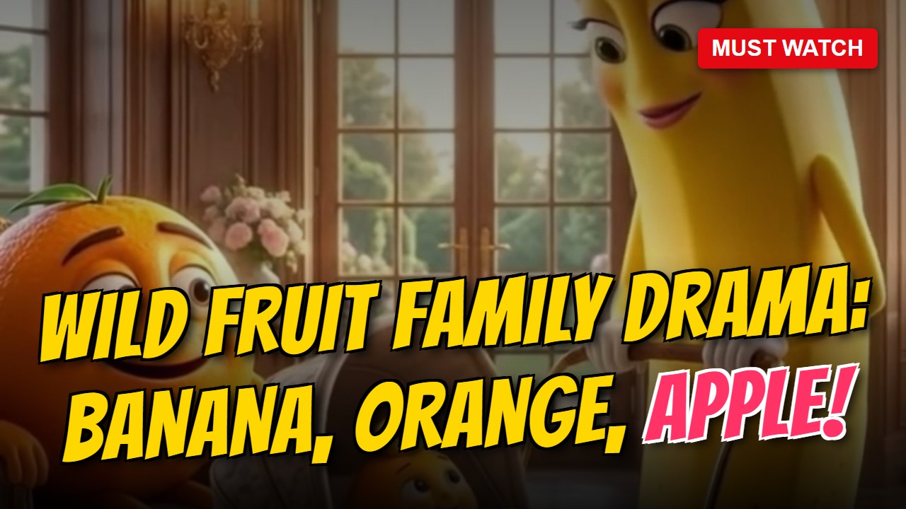 Wild Fruit Family Drama: Banana, Orange, Apple!