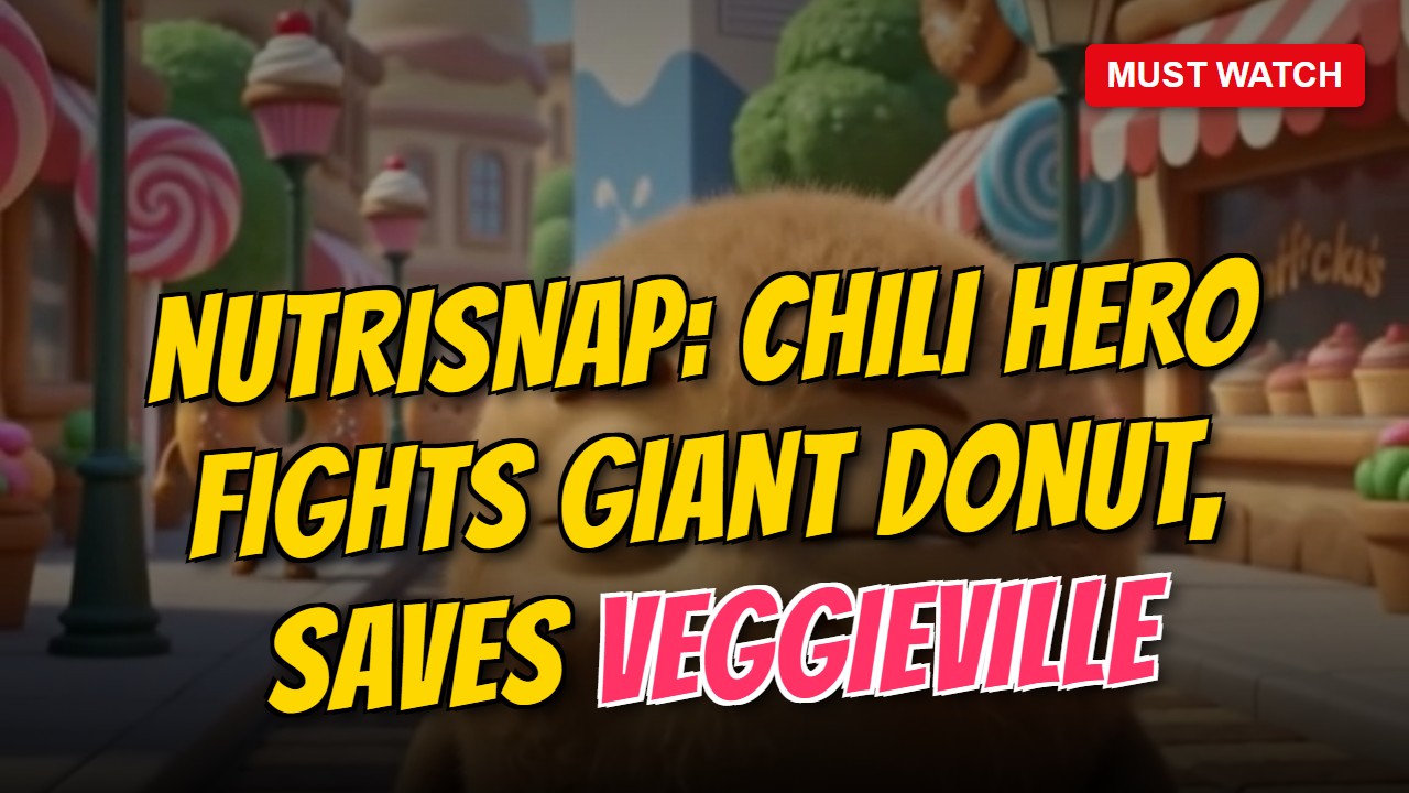 NutriSnap: Chili Hero Fights Giant Donut, Saves Veggieville
